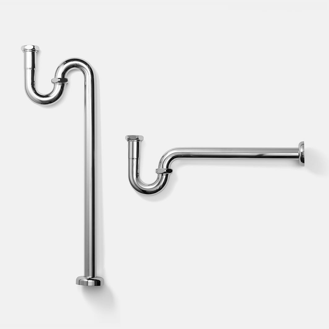 ワークカウンター洗面台 W1400～1800×D550 KB-PR009-08-G201 床排水Sトラップ／壁排水Pトラップ