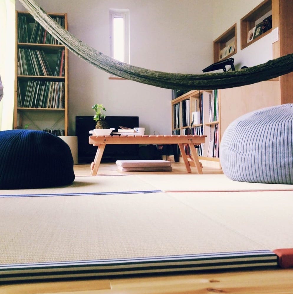 布縁の置き畳 半畳サイズ FL-TM002-01-G055 床でくつろげるリビング