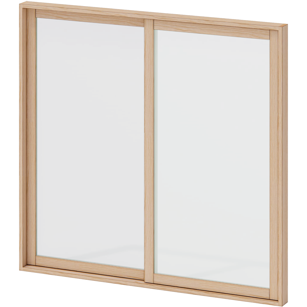 木製インナーサッシ 四方枠 掃き出し窓用 ガラス戸