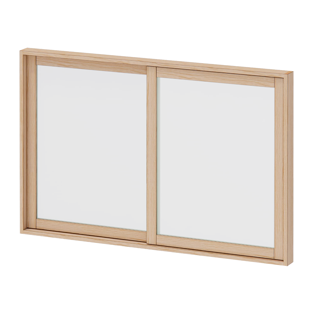 木製インナーサッシ 四方枠 腰窓用 ガラス戸