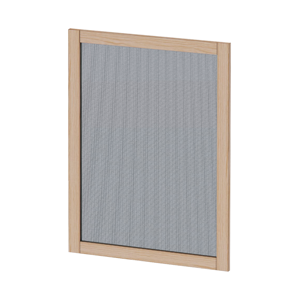 木製インナーサッシ 枠なし 腰窓用 網戸