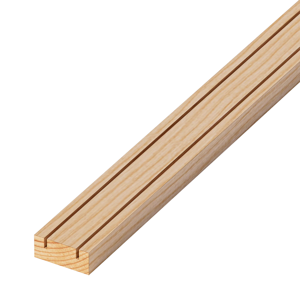 木製インナーサッシ 上枠 二本引き