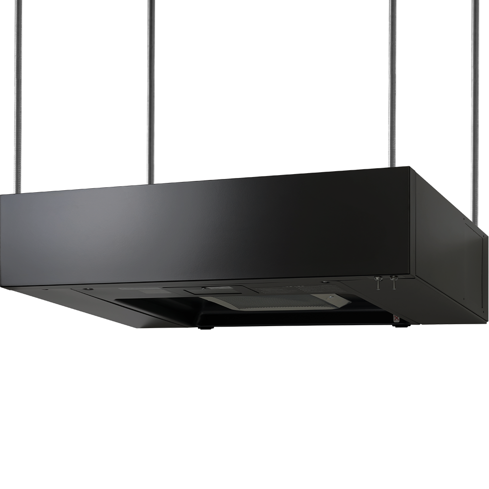 フラットレンジフード アイランド型 W900 ブラック
