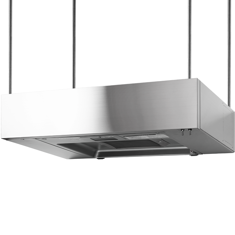 フラットレンジフード アイランド型 W900 ステンレス ヘアライン