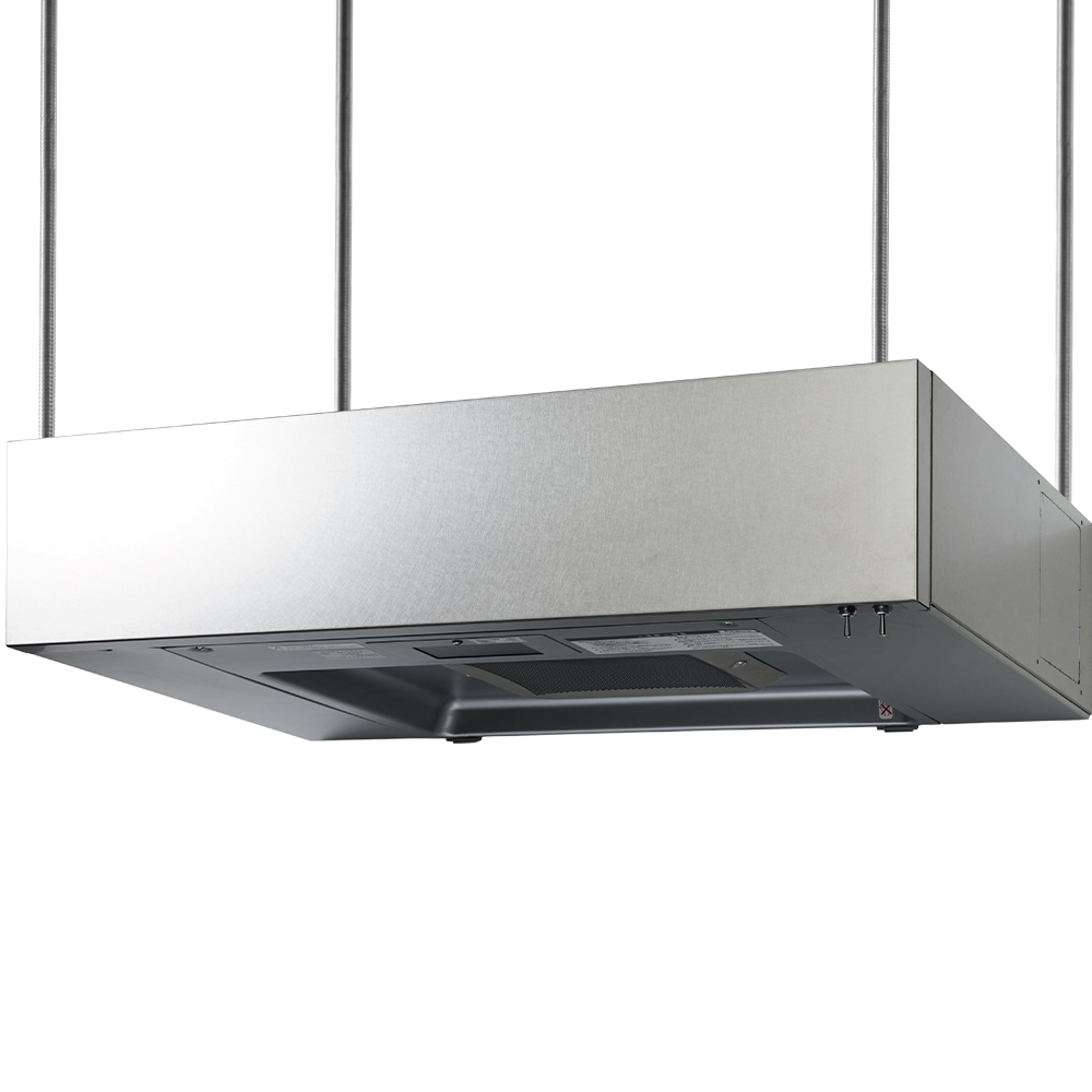フラットレンジフード アイランド型 W900 ステンレス バイブレーション