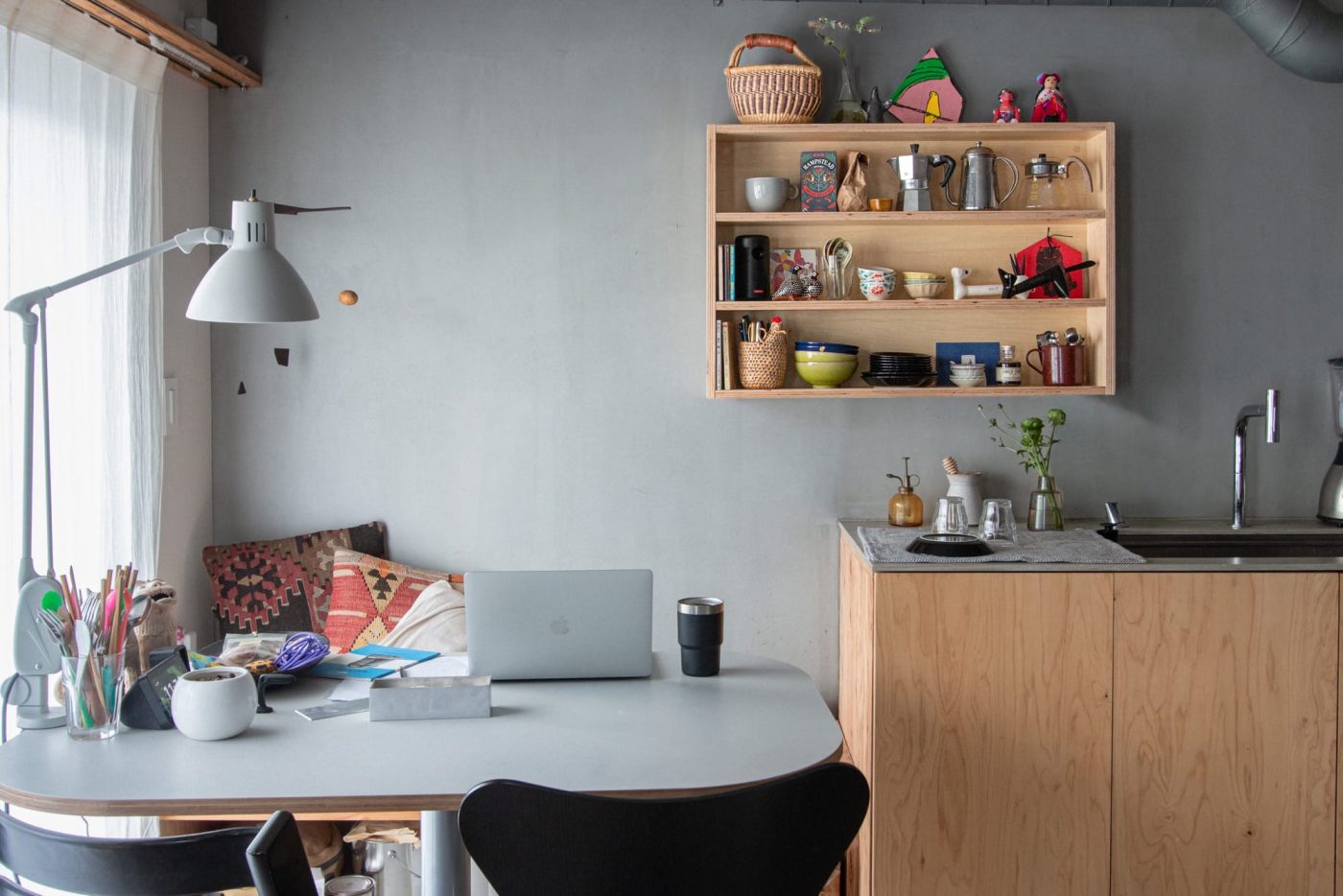 レギュラーシェルフ シナ 3段 W900 KB-KC035-15-G141