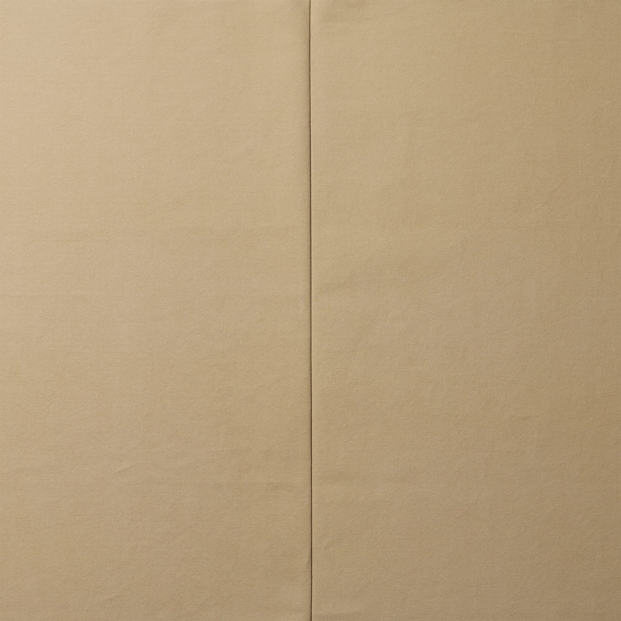 帆布カーテン ハトメ スタイル ベージュ DW-CB008-04-G114 1.5巾と2巾には1カ所、2.5巾と3巾には2カ所にこのような継ぎ目がでます