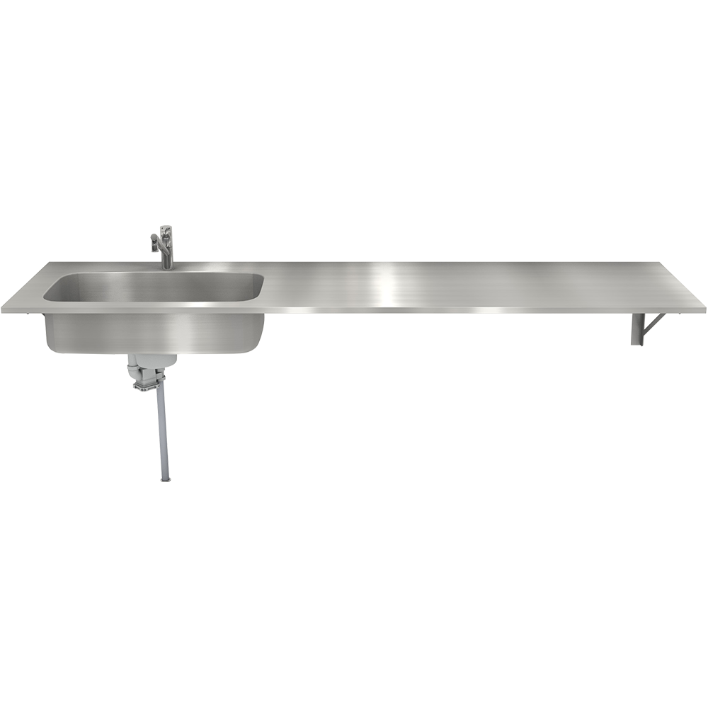 オーダーキッチン天板 角丸シンク