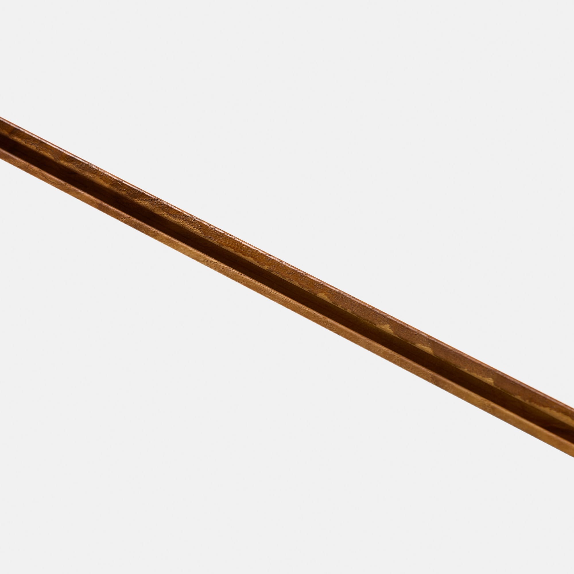 チークウッドフローリング 乱尺120 FL-FL029-01-G276 サネ側面