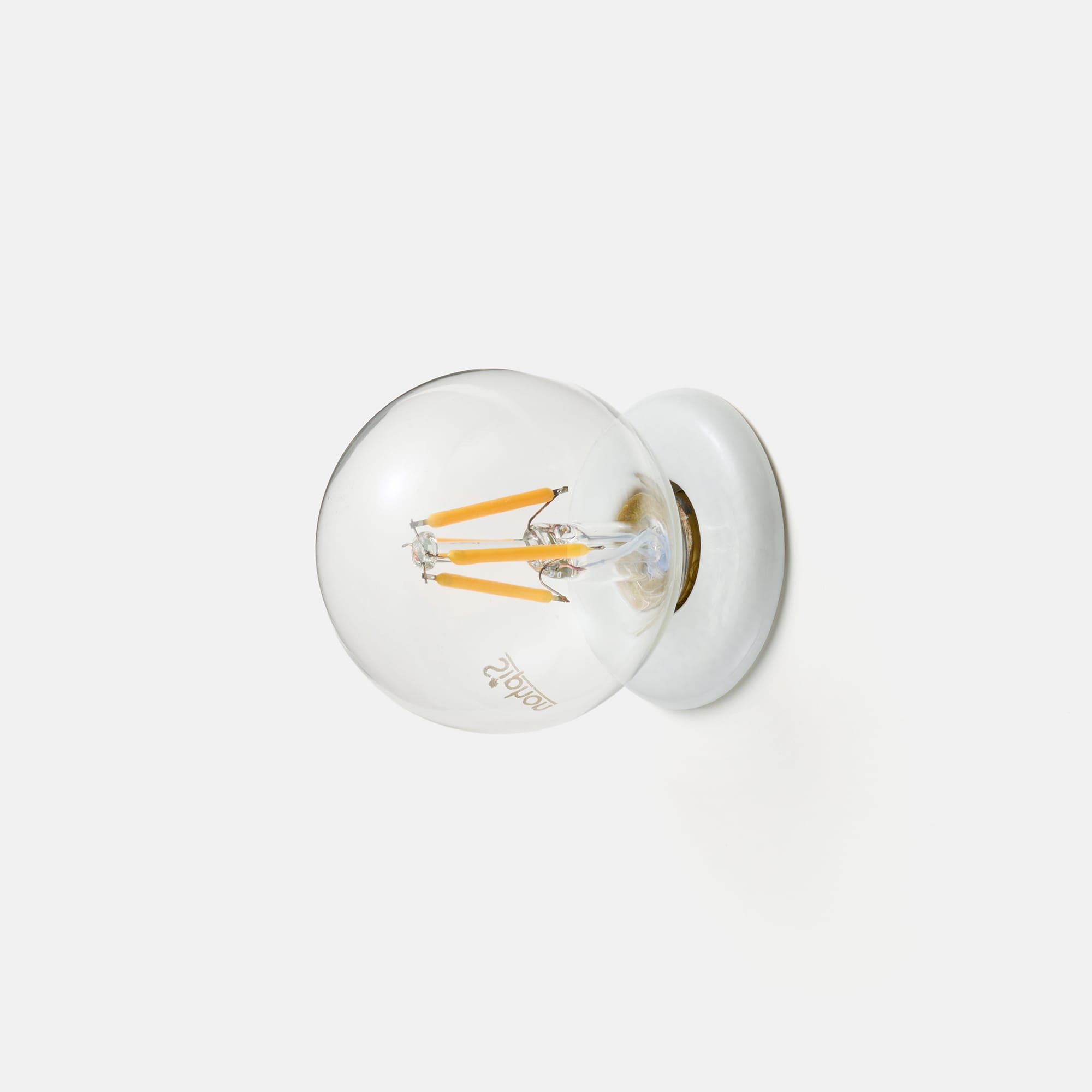 モーガルレセップ E17 ホワイト LT-BR020-01-G141 ビンテージLED電球 LEDボール50(E17)35W相当との組み合わせ