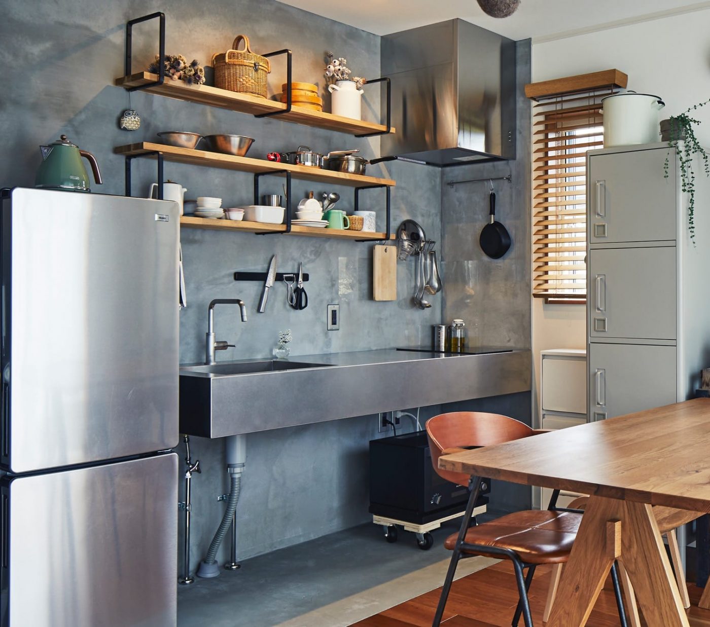 キューブ型レンジフード 照明なし W450×H600 ステンレス KB-KC019-27-G162 照明なし W450×H600 ステンレス