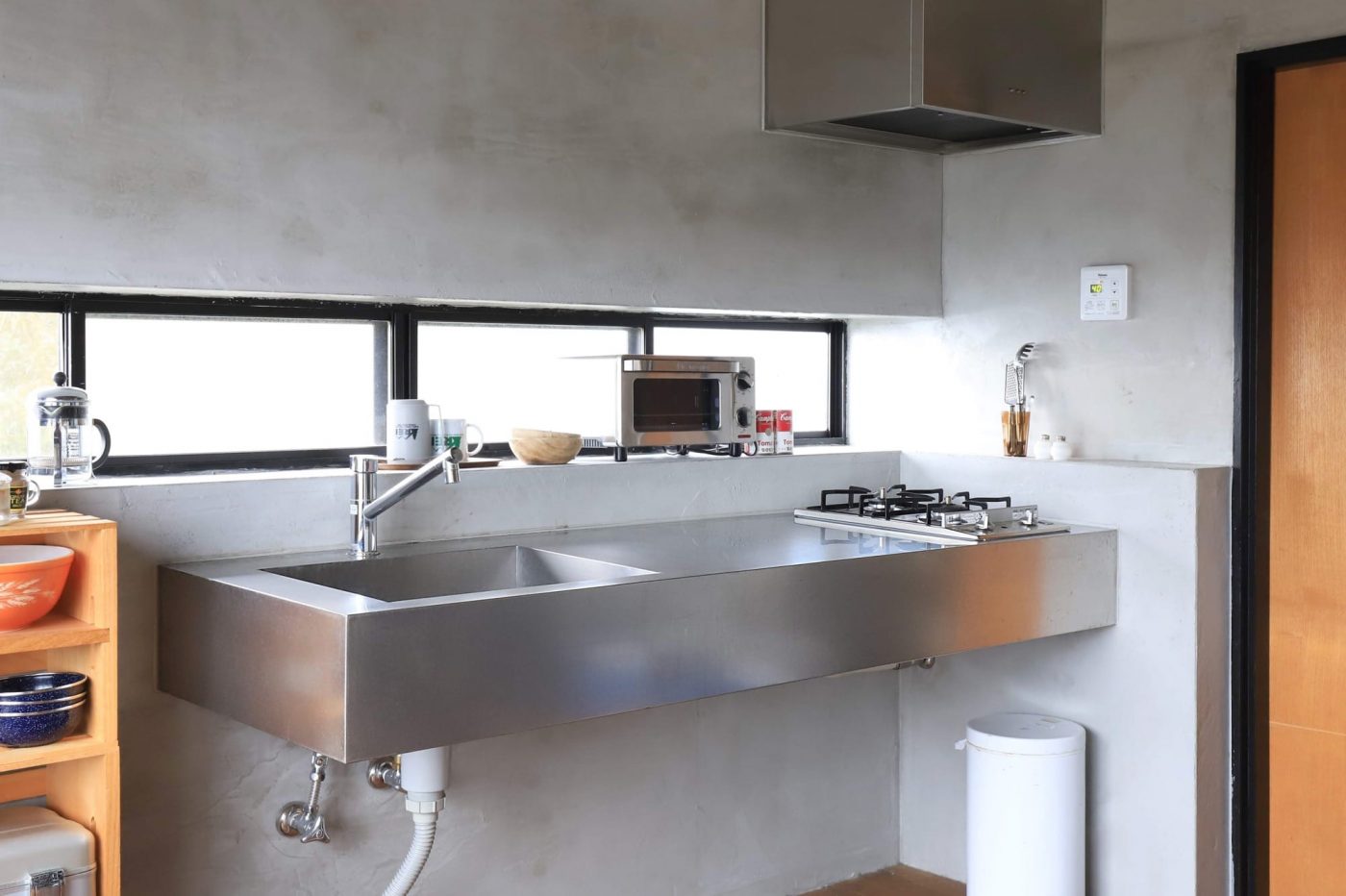 ミニマルキッチン 壁付け W1800×D600 KB-KC006-06-G123 壁付け W1800×D600