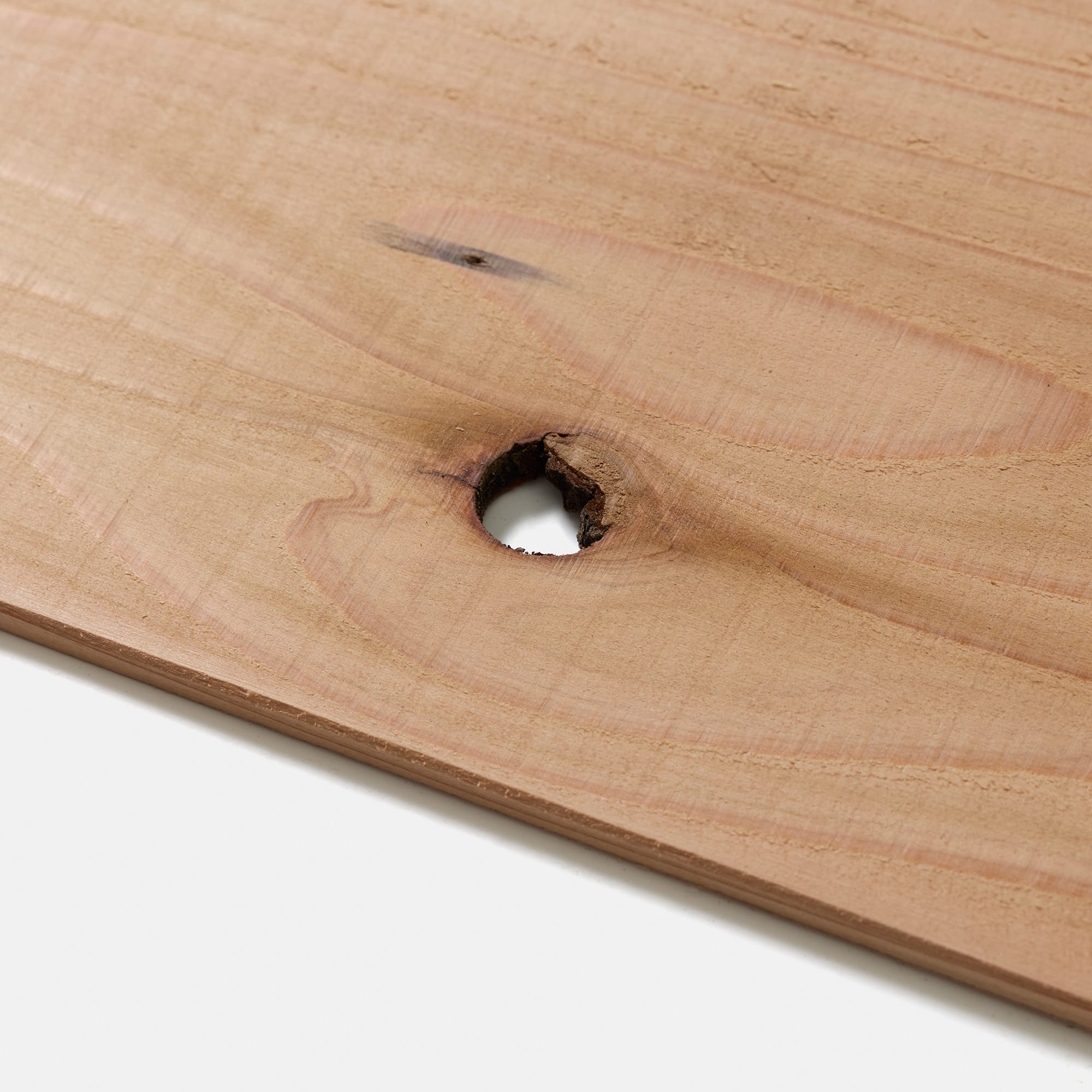 5mm厚の足場板 無塗装 WL-WB001-04-G038 抜け節が含まれます