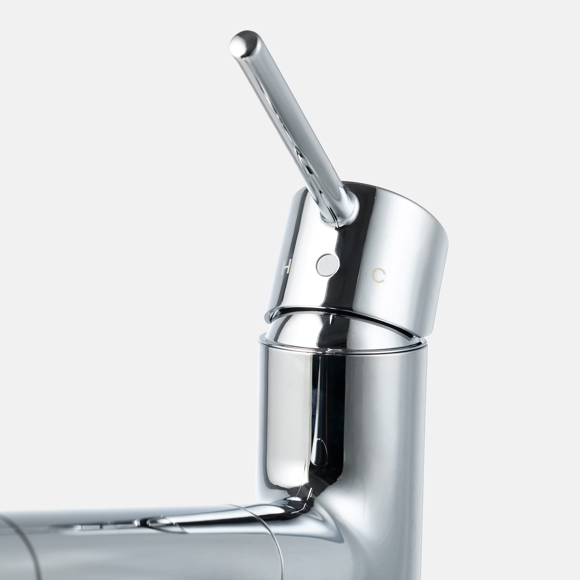 浄水器付き切替混合栓 ストレート（スパウト内蔵） クローム KB-PT002-22W-G201