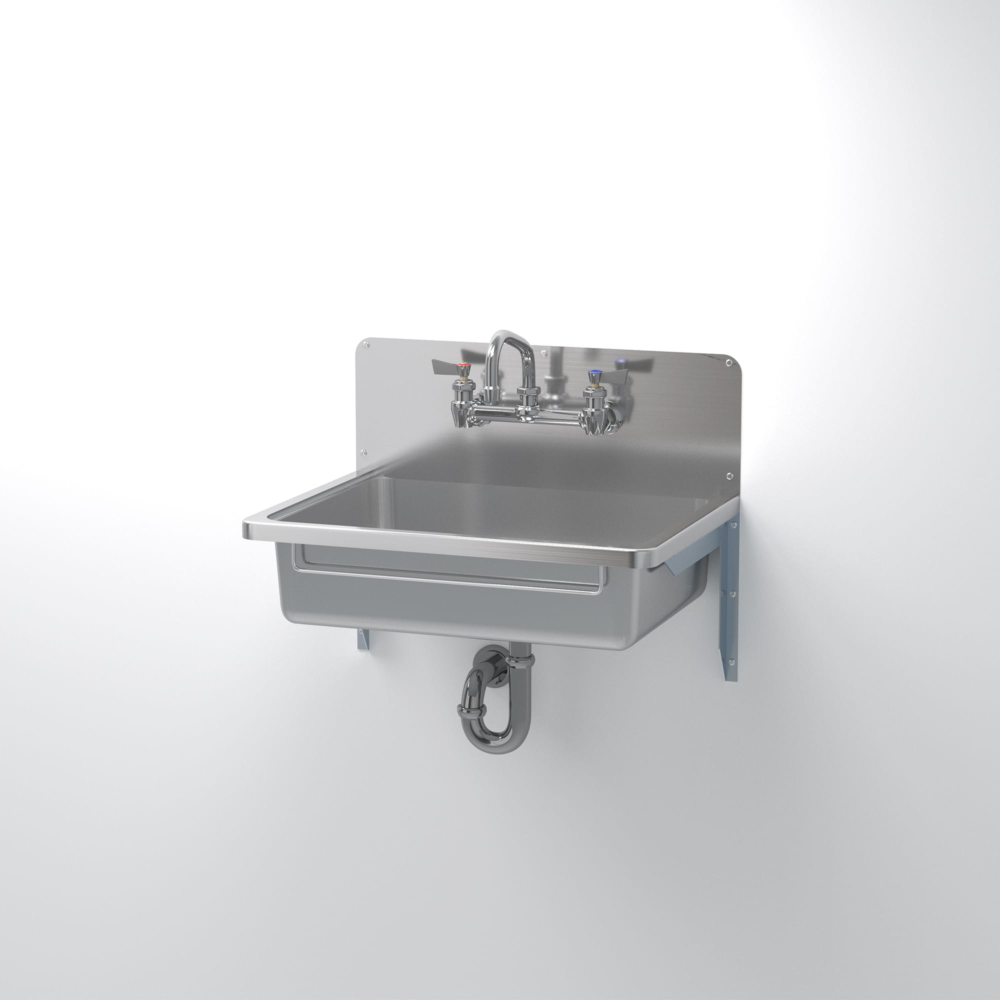 スクールシンク 壁付け水栓用 シンク単体 KB-PR015-01a-G239 壁付け水栓用　シンク単体W600D426 + ワーカーズ水栓