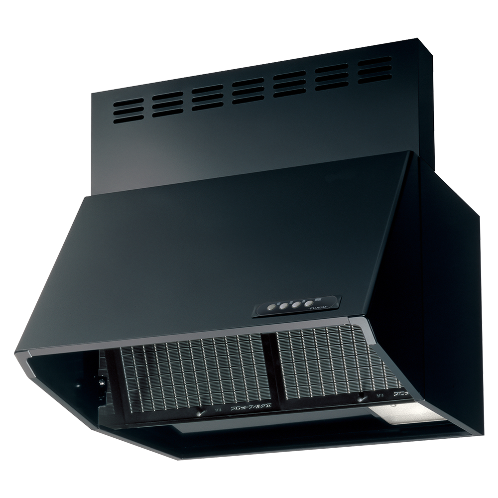 ブーツ型レンジフード ブラック