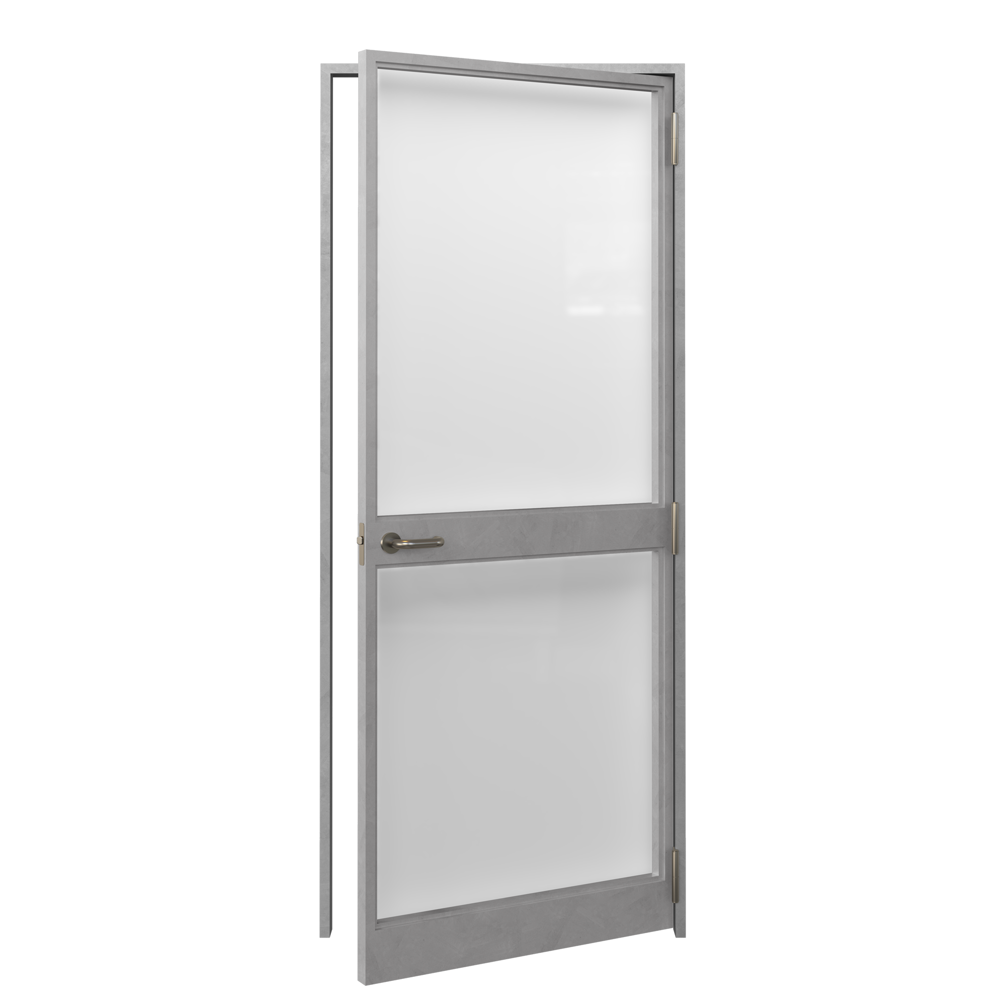 オーダースチールドア 片開きタイプ 固定枠 ガラス H2200～2400