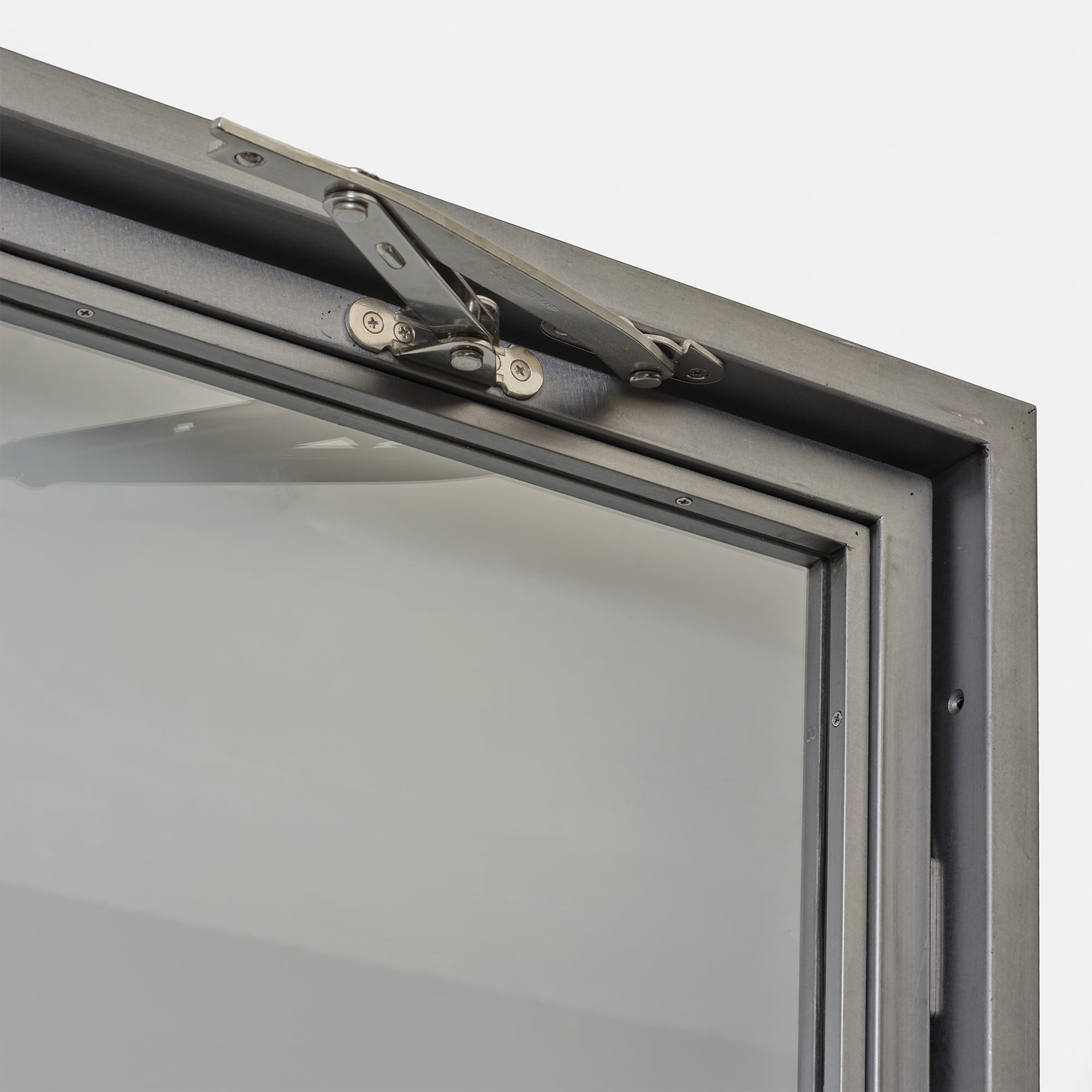 オーダースチールドア 親子タイプ 枠なし ガラス H1800～2190 DW-DR020-05-G315 オプションでドアストッパーを追加できます