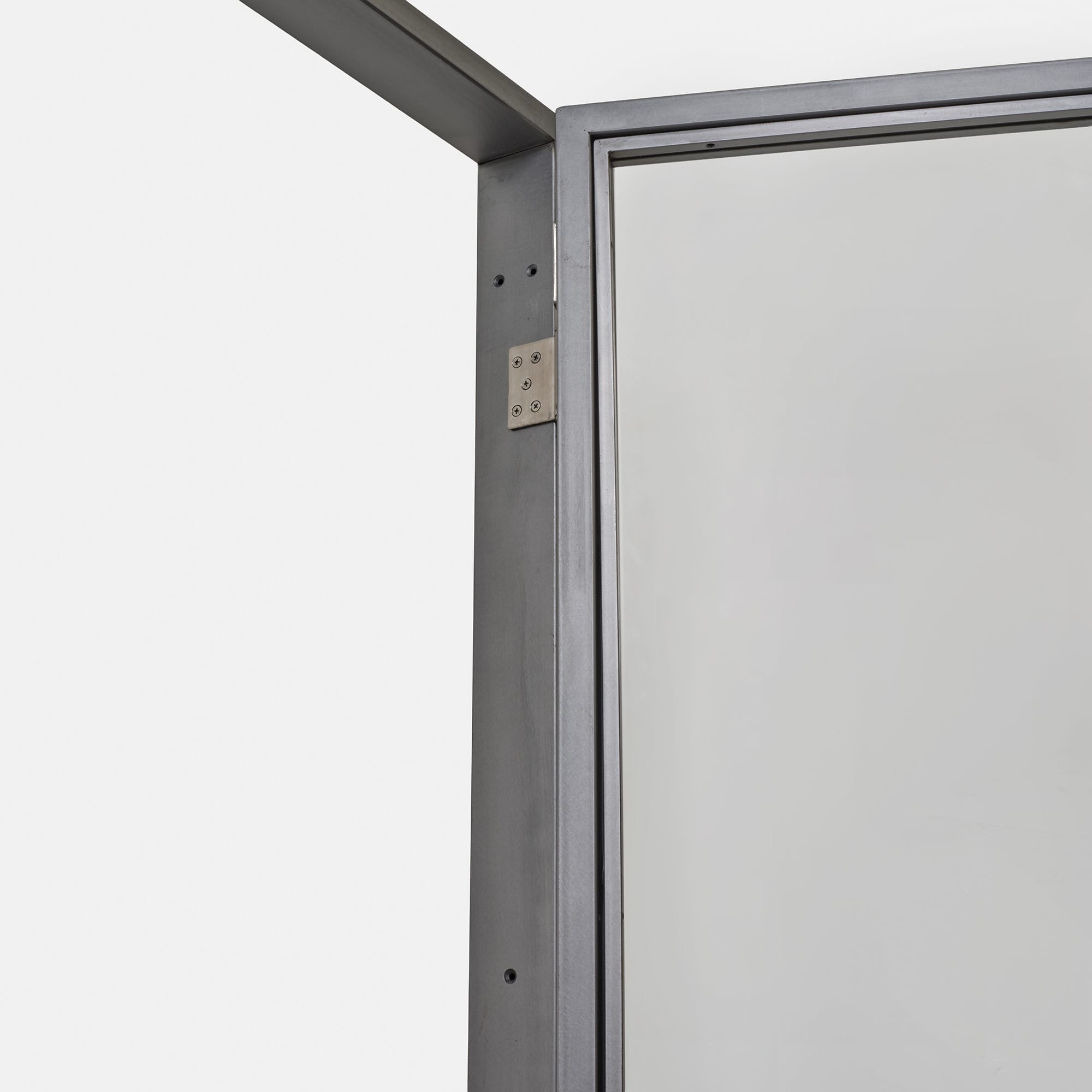 オーダースチールドア 親子タイプ 枠なし ガラス H1800～2190 DW-DR020-05-G315 ドアの框はできる限り細く設計されています