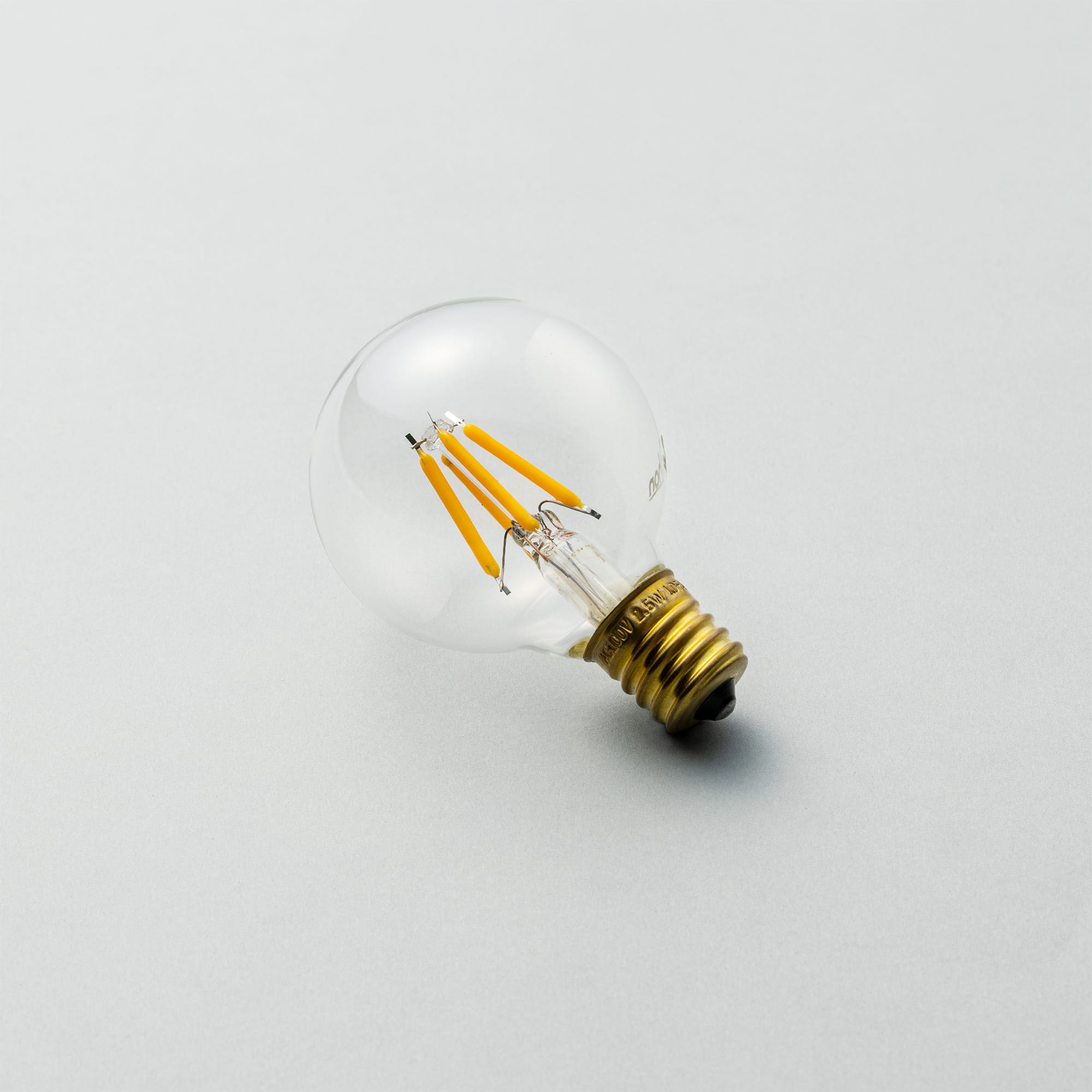 ビンテージLED電球 LEDボール50(E17)35W相当 2200K LT-BB002-19-G141