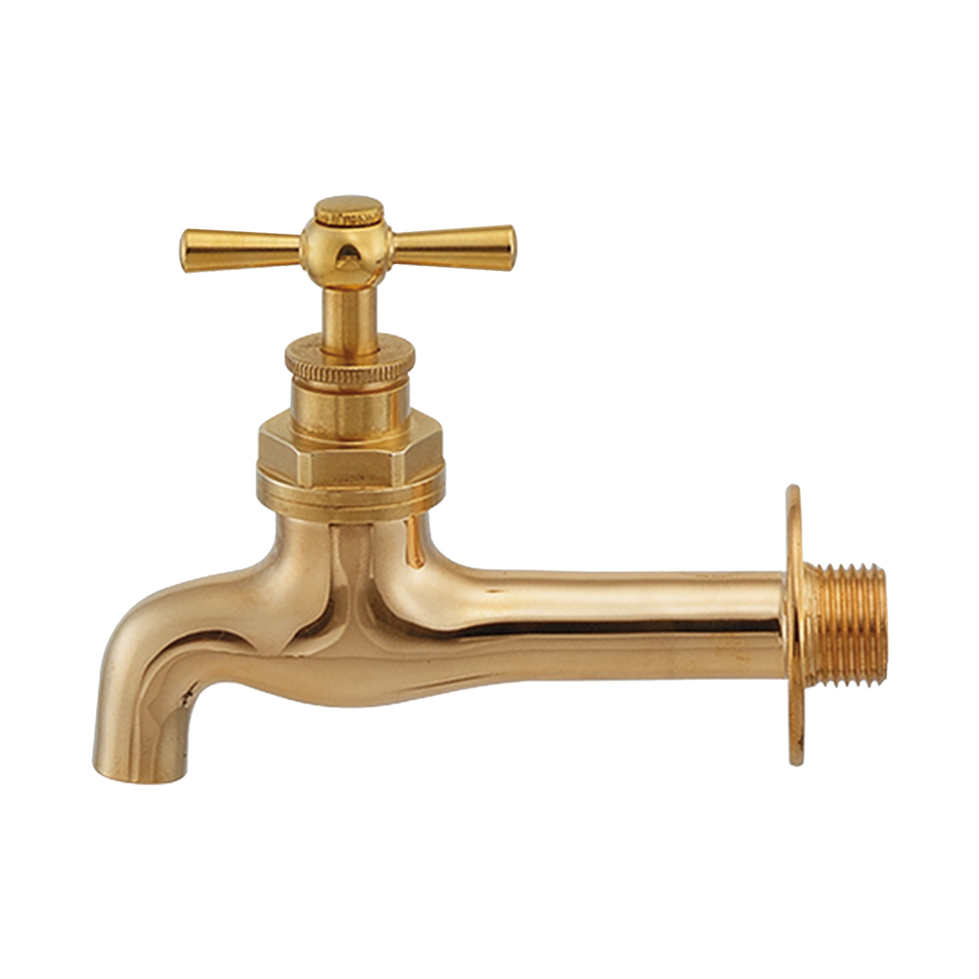 洗面水栓 WT-1：壁付け真鍮ハンドル単水栓 KB-PT011-12-G141 水栓 WT-1：壁付け真鍮ハンドル単水栓