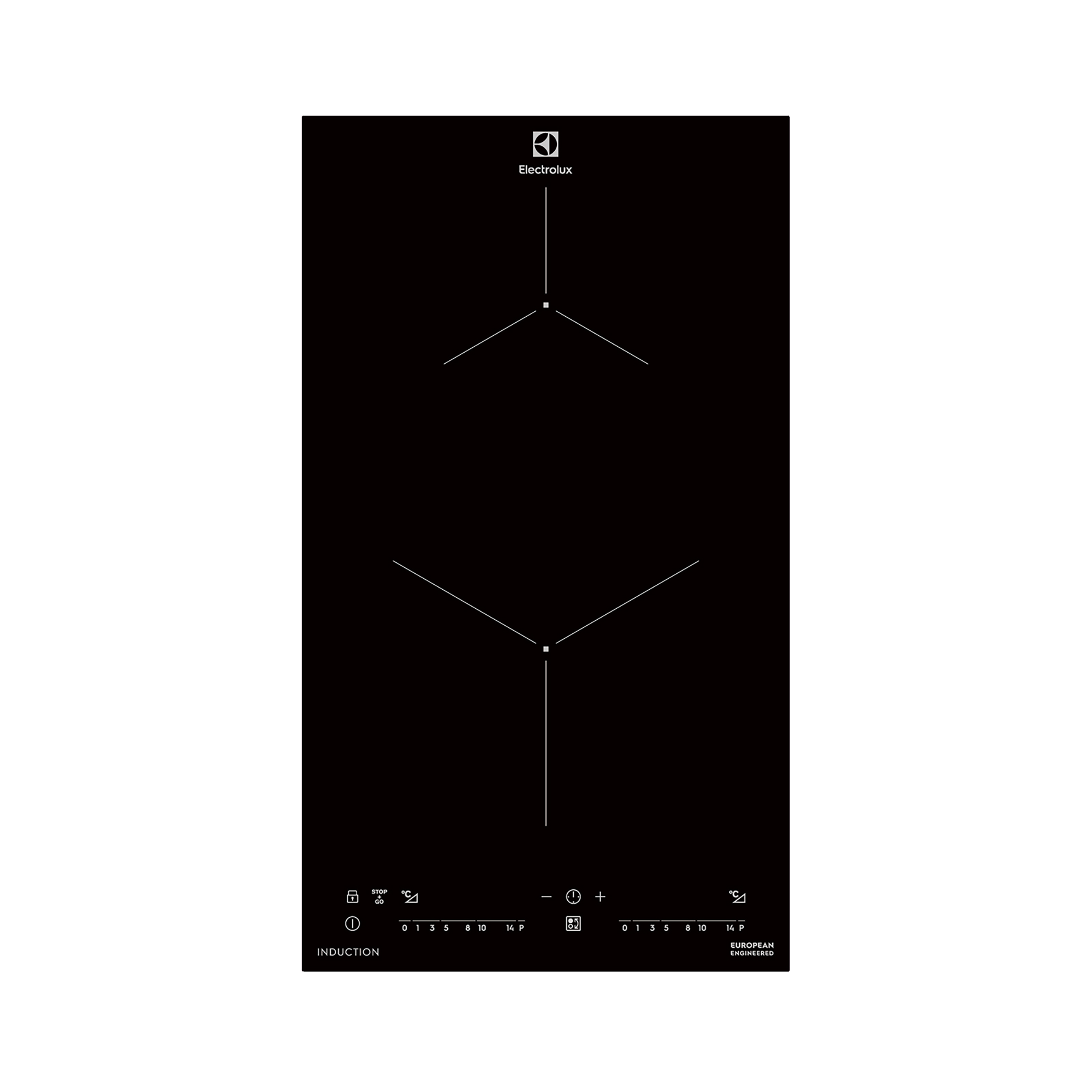 クリアブラックIHヒーター2口タテ（200V）