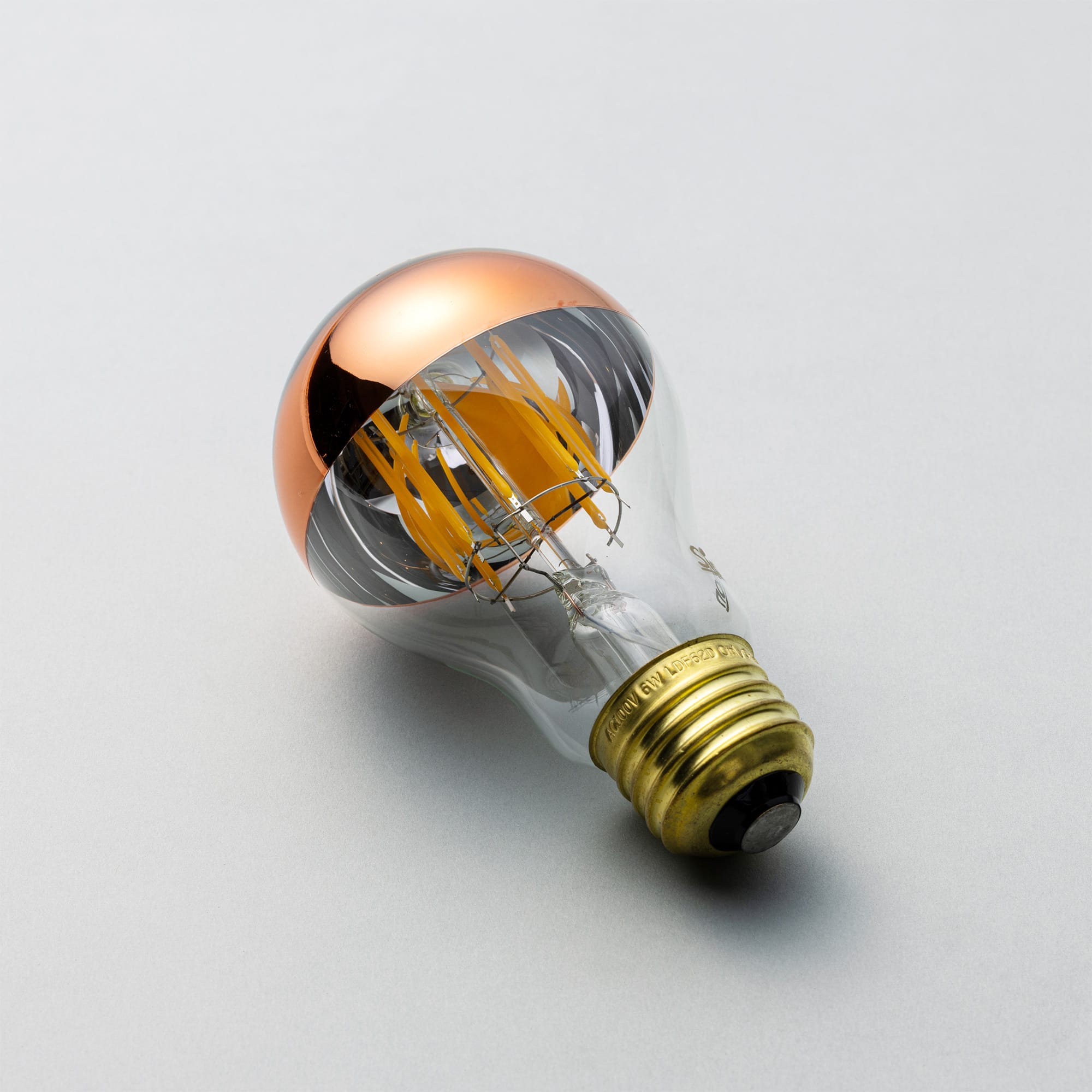 ミラーLED電球 φ60(E26)45W相当 コッパー 2700K電球色 LT-BB007-10-G141
