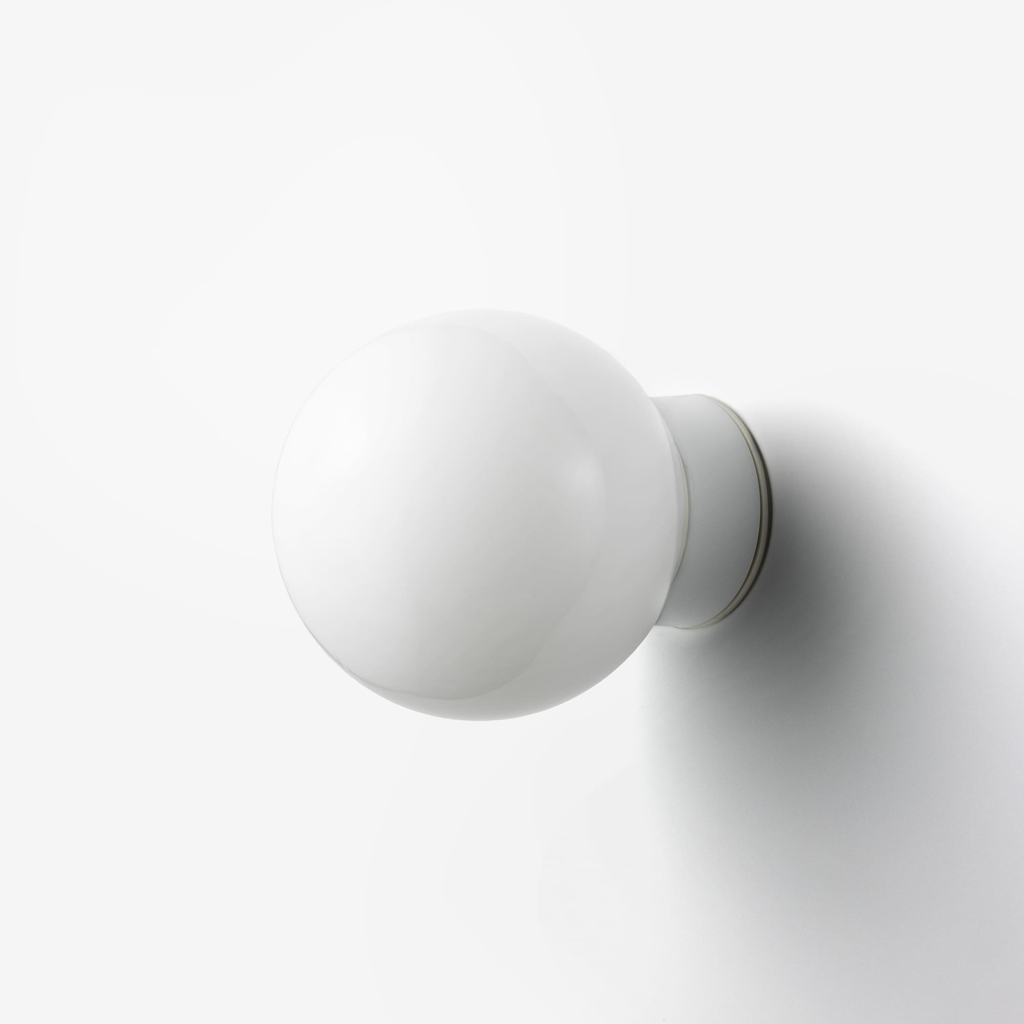 ミルクガラス照明 ホワイト ボール（中） LT-BR005-02-G141