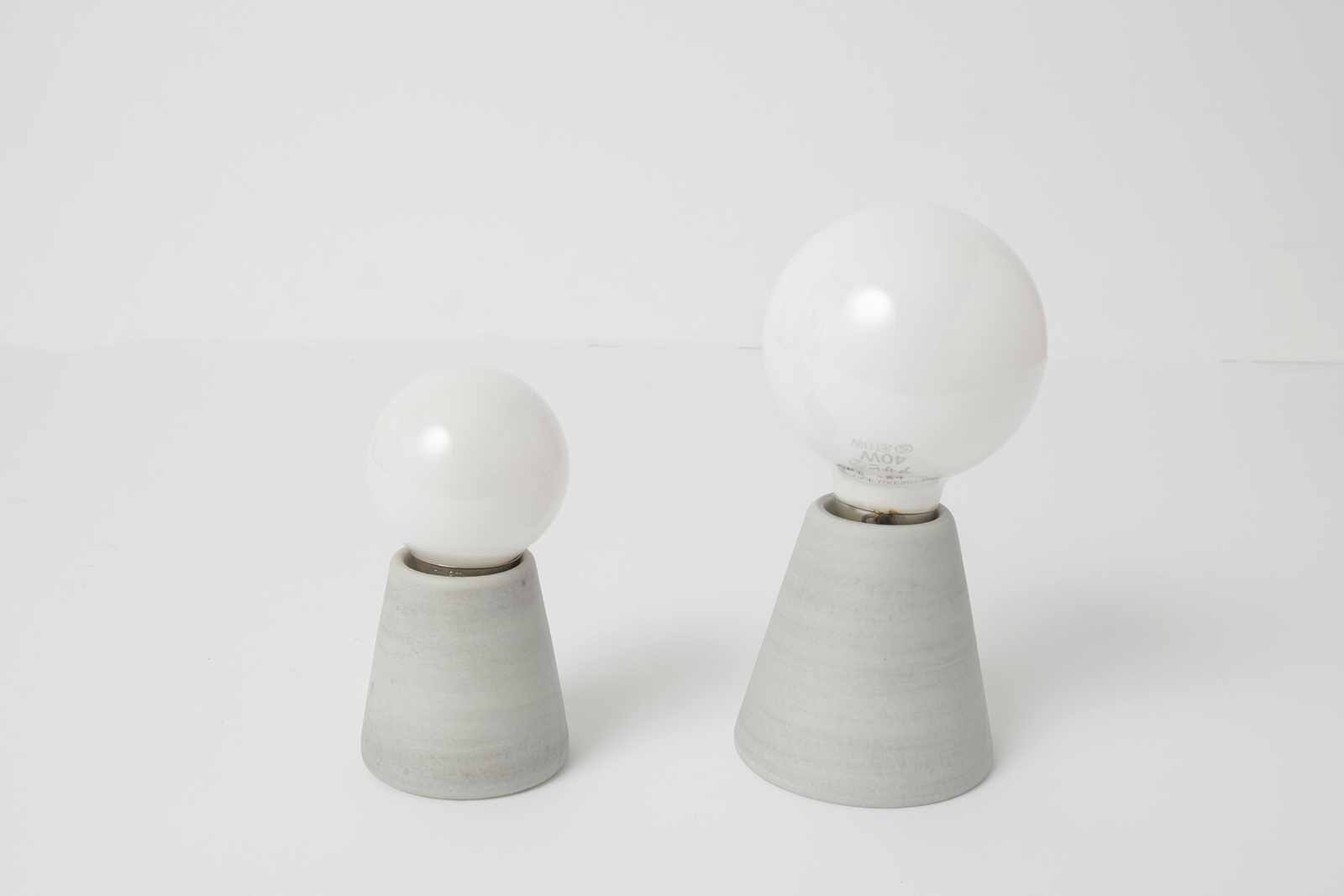 モデストレセップ Mサイズ E26 グレー LT-BR015-02-G141 白熱ボール電球との組み合わせ（M：白熱ホワイトボール50／L：白熱ホワイトボール70）