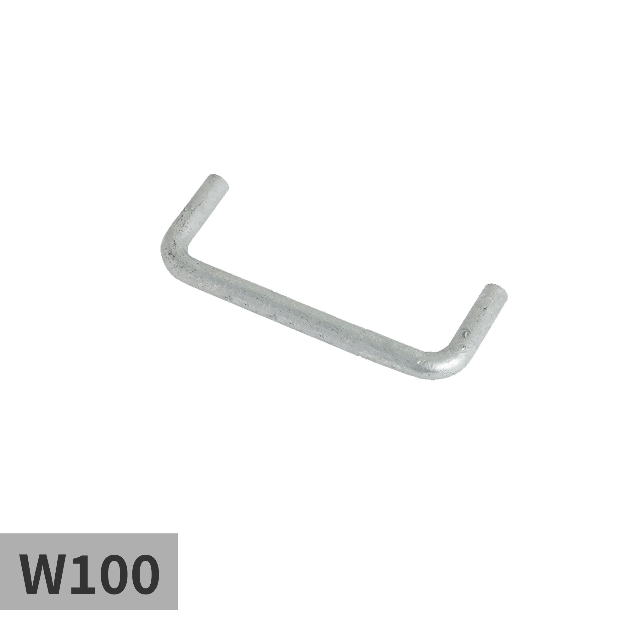 溶融亜鉛メッキの把手 φ9 W100