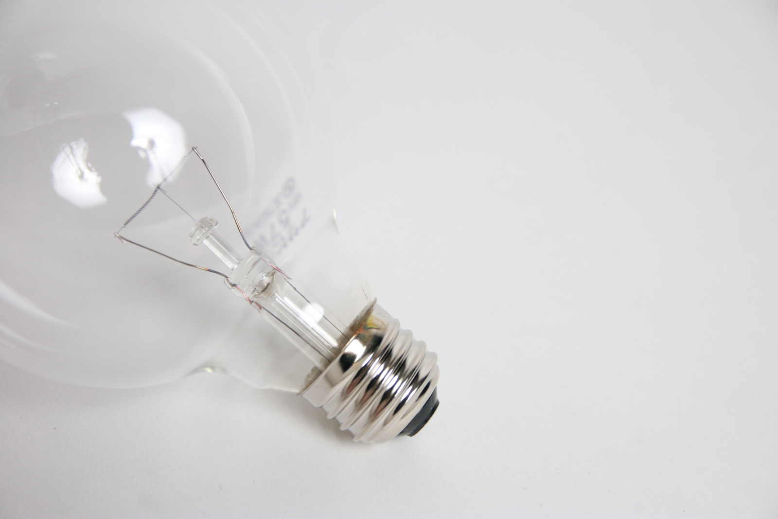 白熱ボール電球 白熱クリアボール95(E26)57W LT-BB003-03-G141