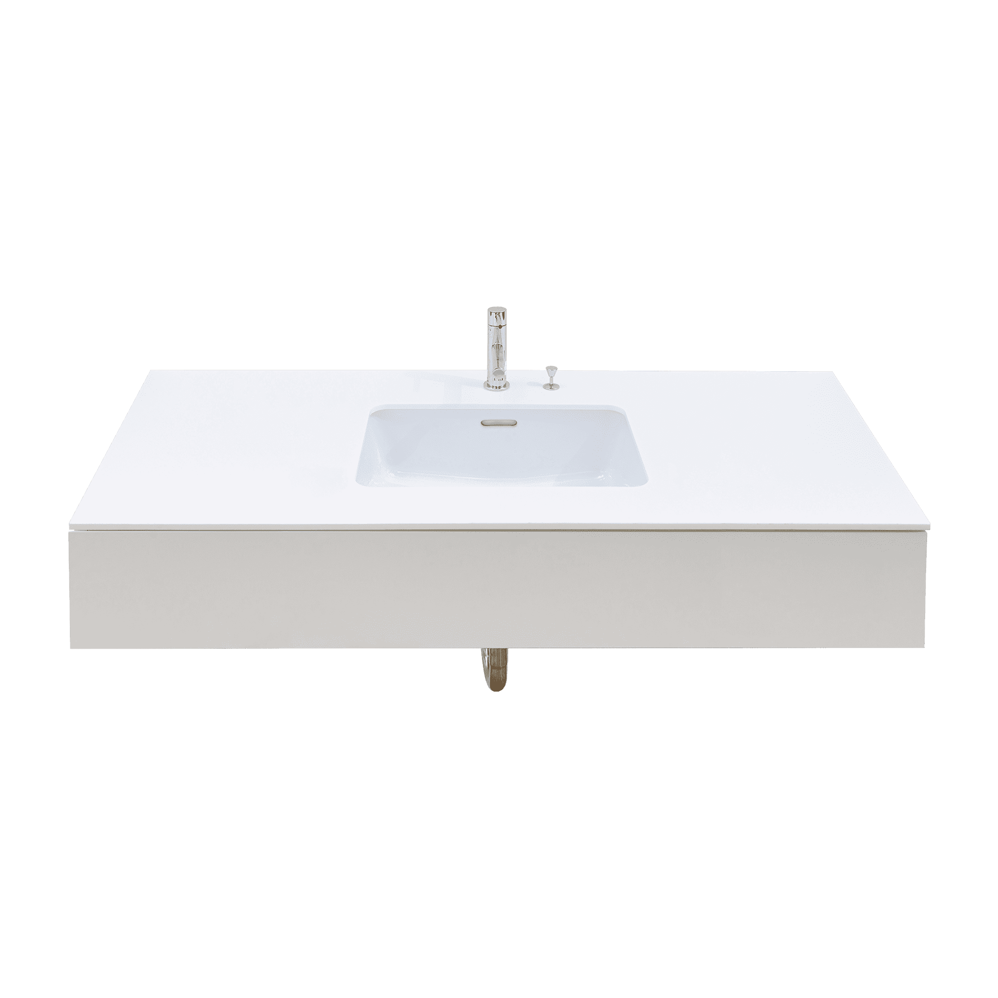 ミニマル洗面台 ホワイト W1000～1200
