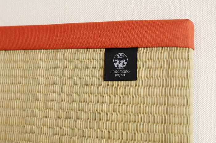 布縁の置き畳 半畳サイズ FL-TM002-01-G055 オレンジ