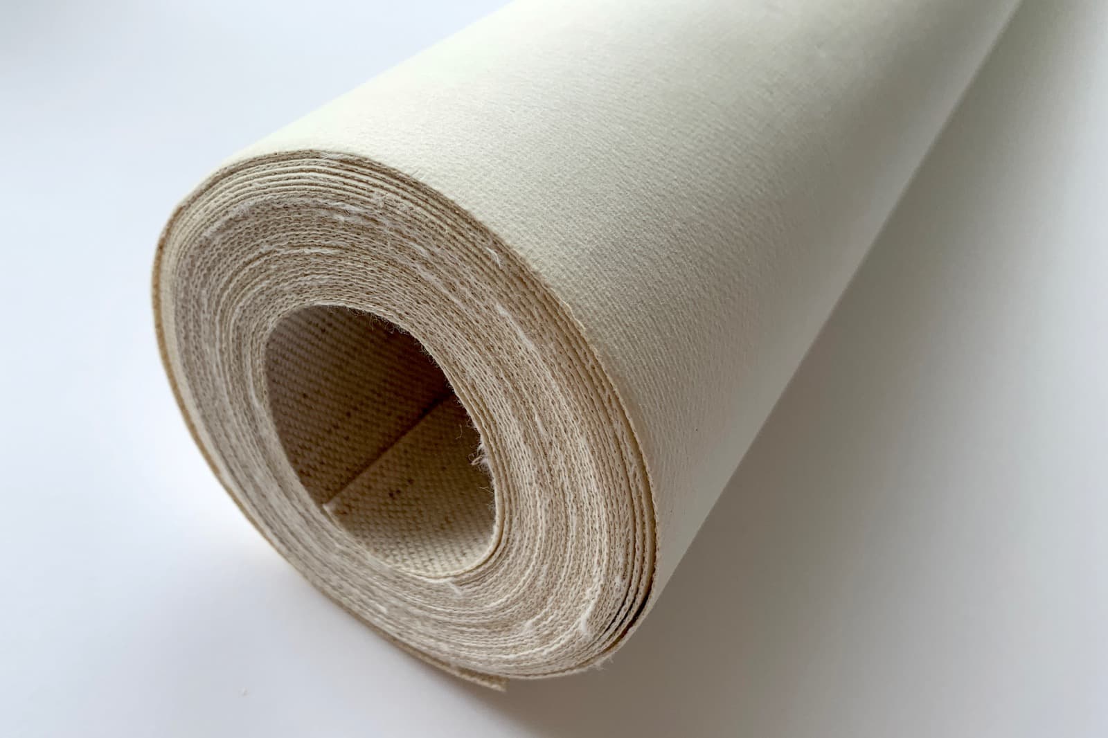織物壁紙 綿麻 W920mm×L10m WL-WP014-02-G141 ロールで届きます。表が中に入り込んだ状態です
