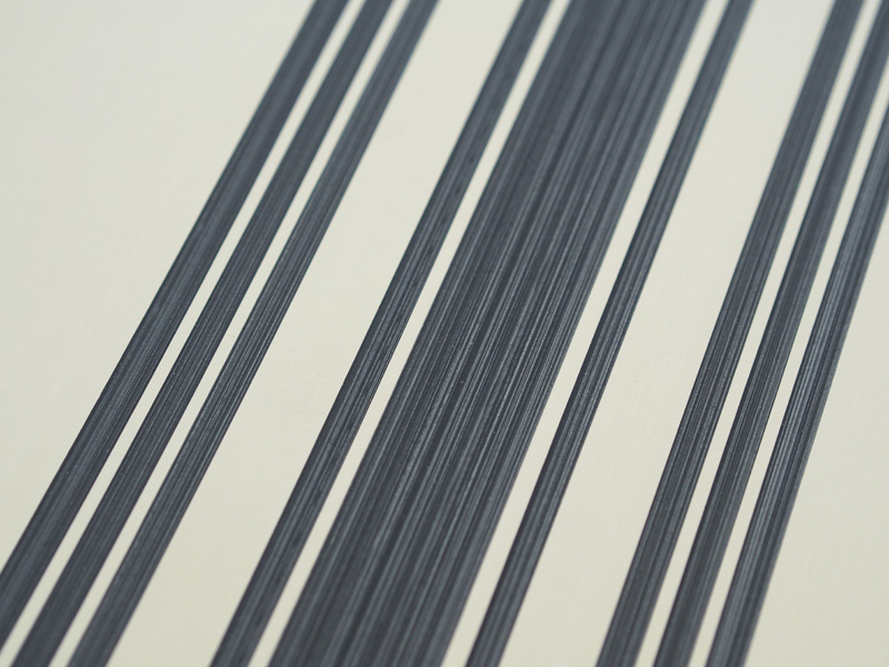 ペイント壁紙 テンテッドストライプ(ホワイト×ブラック) WL-WP007-07-G072 ペンキの乗りムラが味わいぶかい
