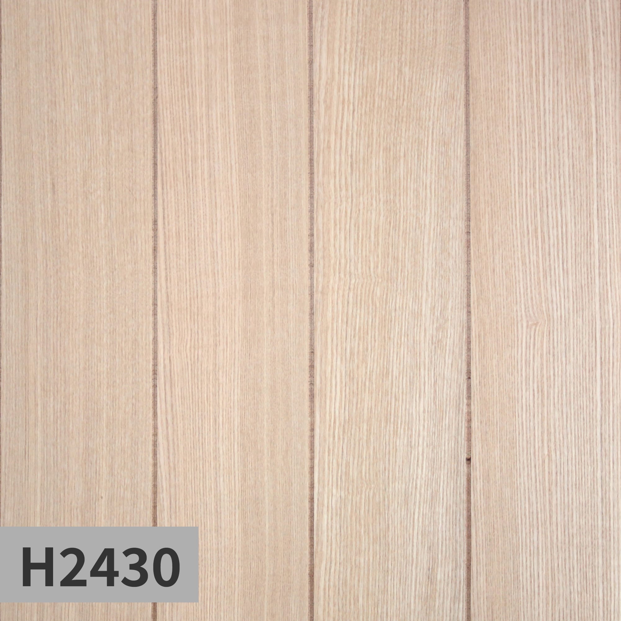 ウッドウォールパネル タモ柾目 無塗装 H2430
