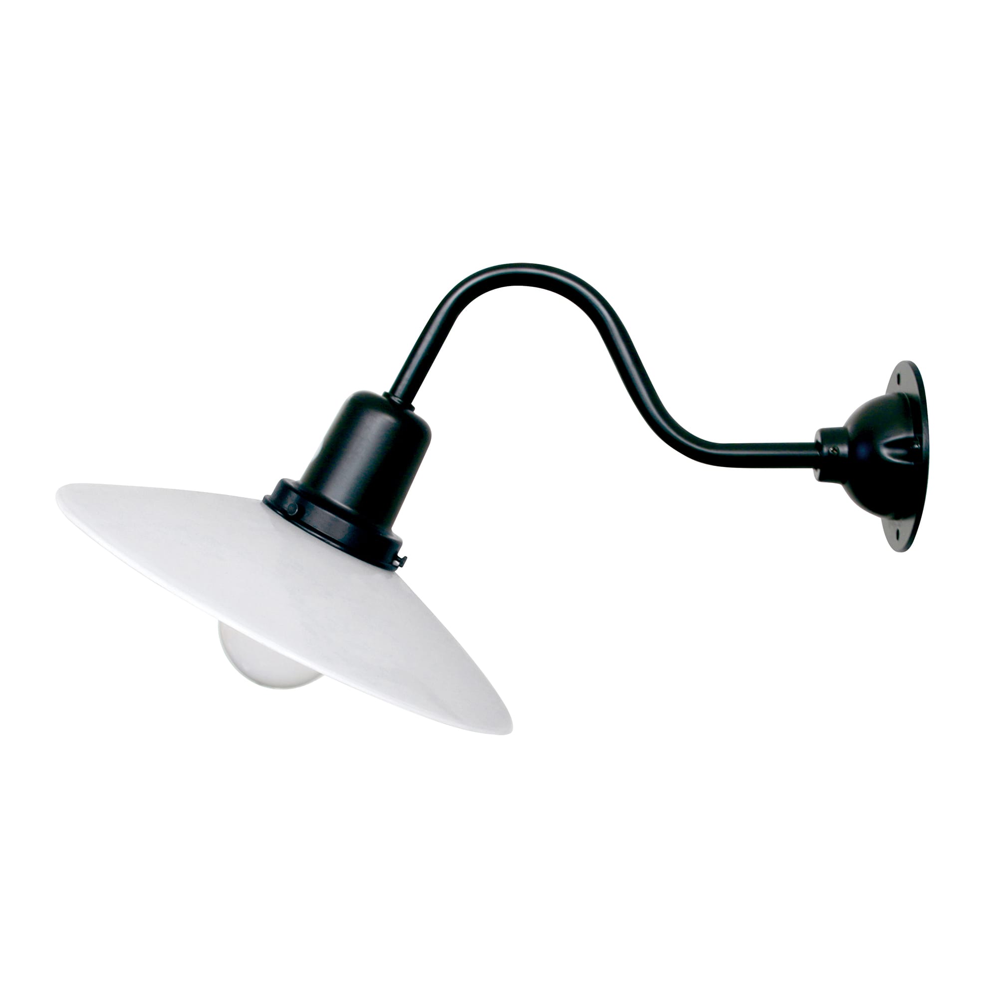レトロブラケットライト 斜めアーム 乳白×ブラック | LT-BR003-03-G141 | 直付・ブラケット照明 | 照明・スイッチ | toolbox