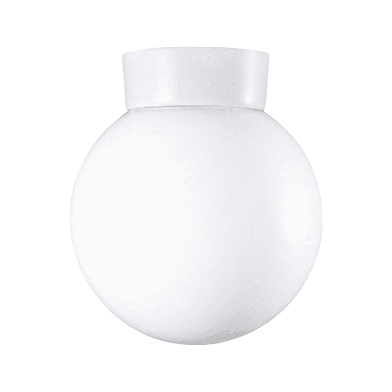 ミルクガラス照明 ホワイト ボール（中）