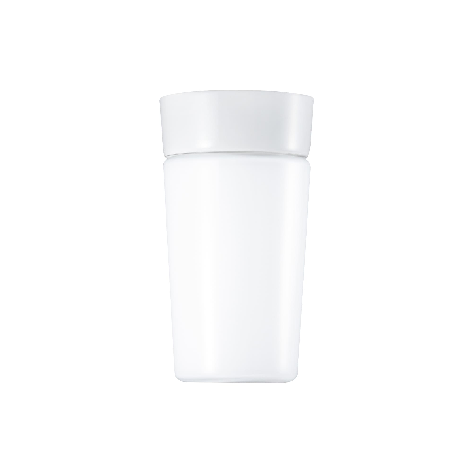 ミルクガラス照明 ホワイト 円筒（角） LT-BR005-04ZC-G141 タンブラーグラスのような円筒（角）