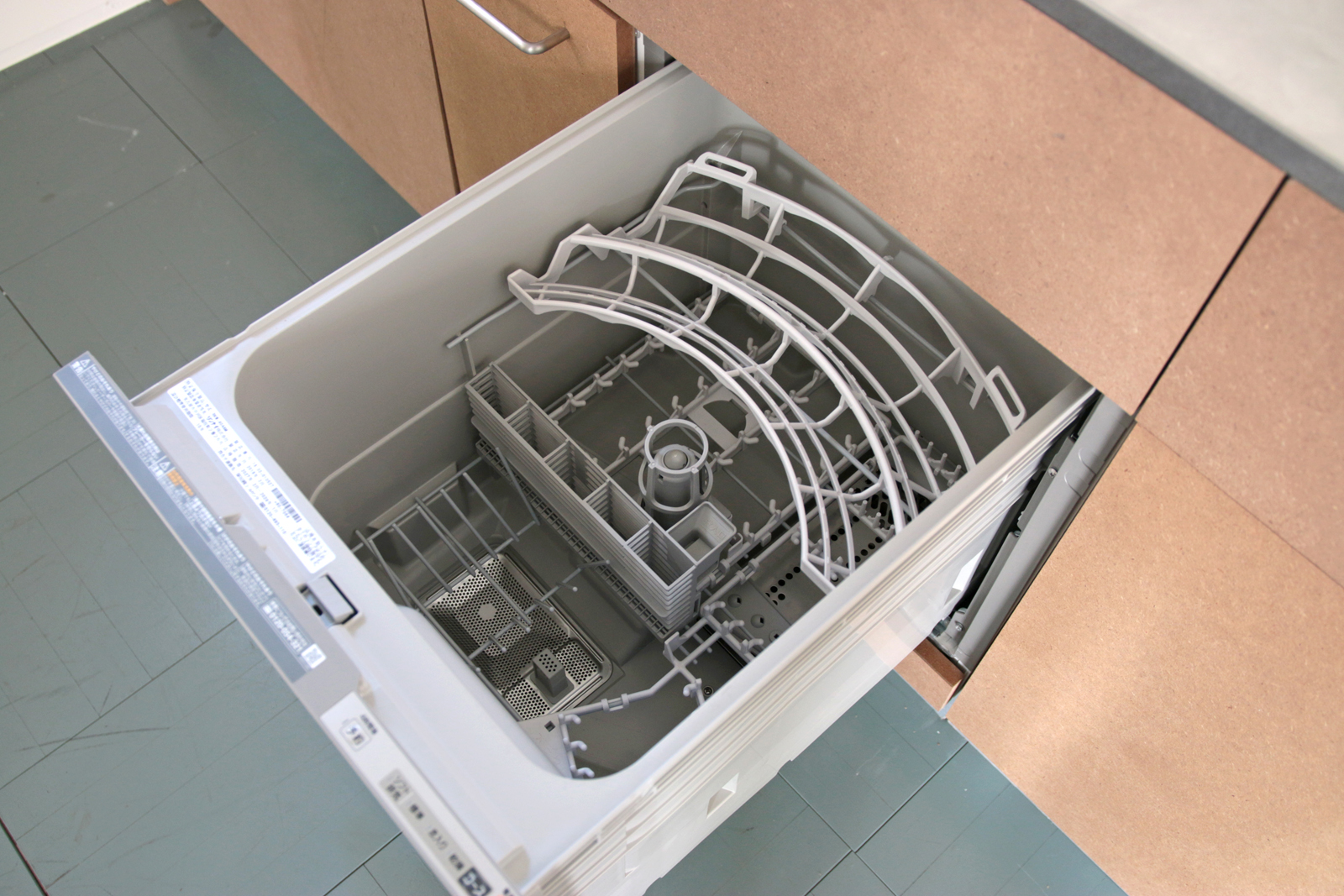 キッチンベース 対面型 食洗機タイプ KB-KC018-04-G177 食洗機が付けれるタイプです