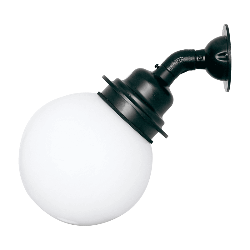 ボールアームライト 乳白×ブラック