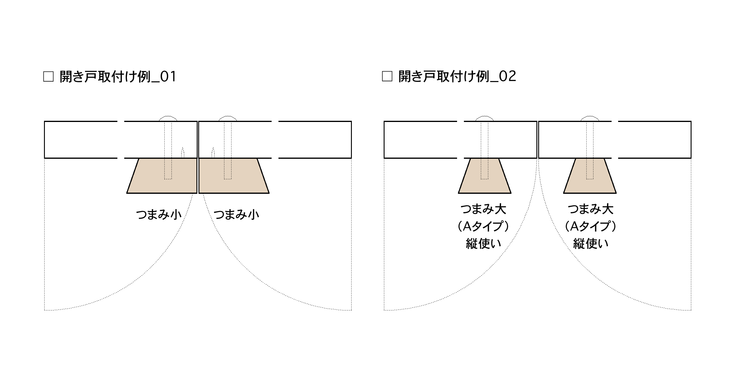 木のつまみ 大サイズ（A ネジ穴中央） PS-HD002-01-G141 開き戸を引く取手として（縦使い）