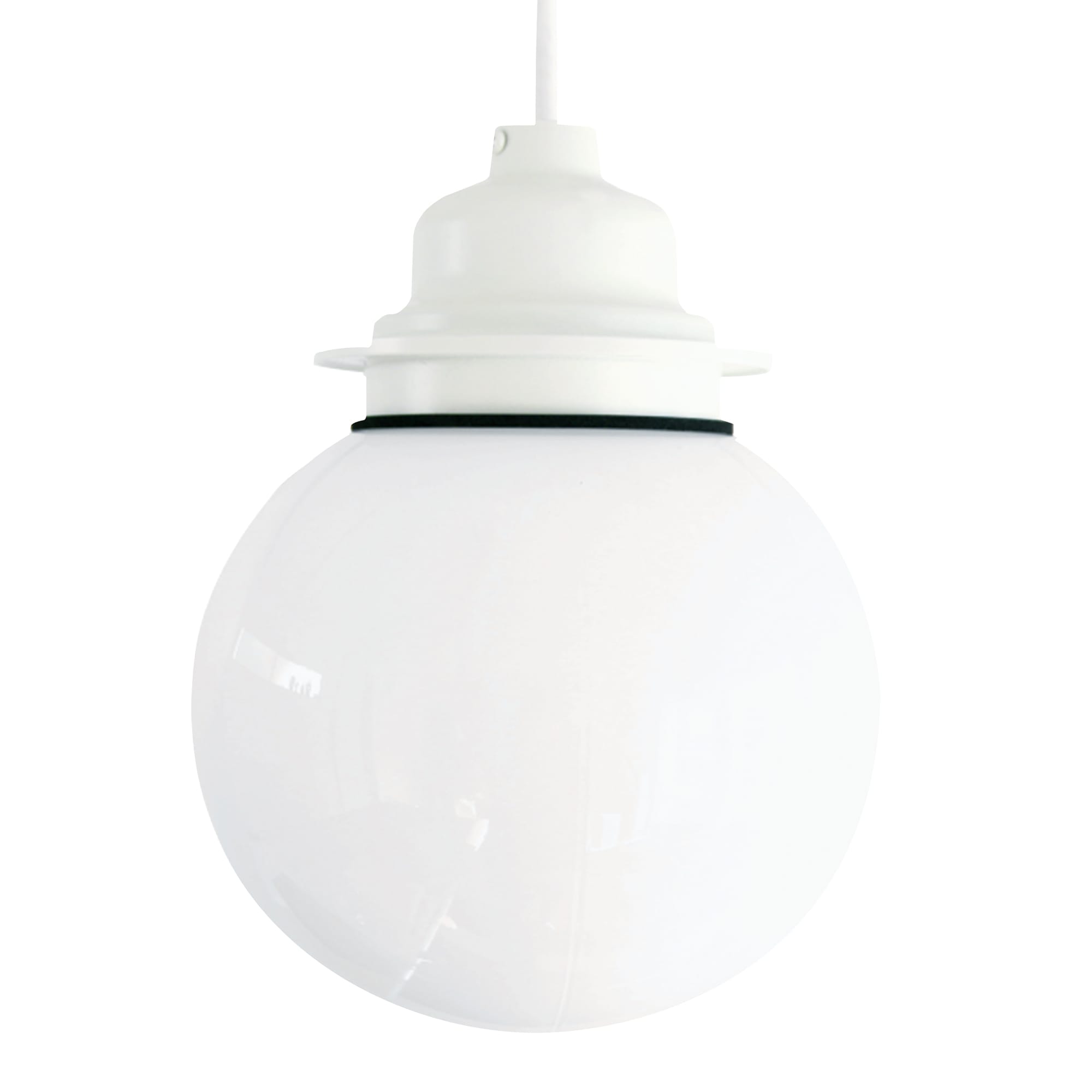 ガラスボール照明 乳白×ホワイト LT-PD002-04-G141