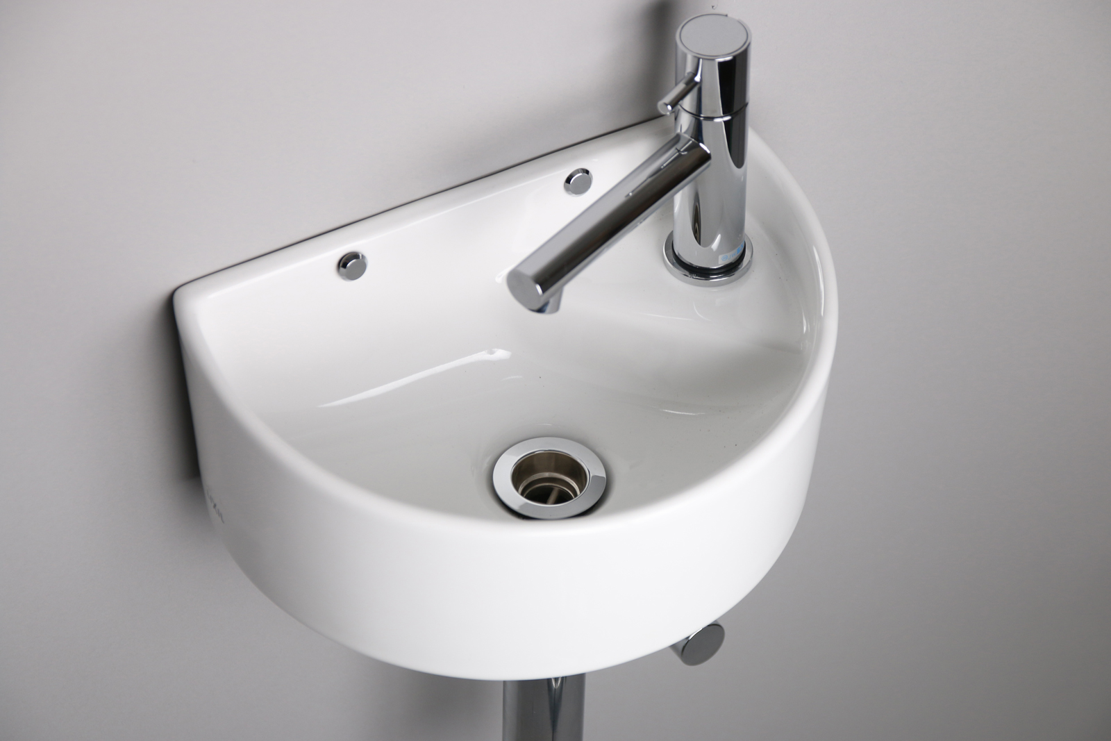 コンパクト手洗い器 ラウンド KB-PR006-02-G201