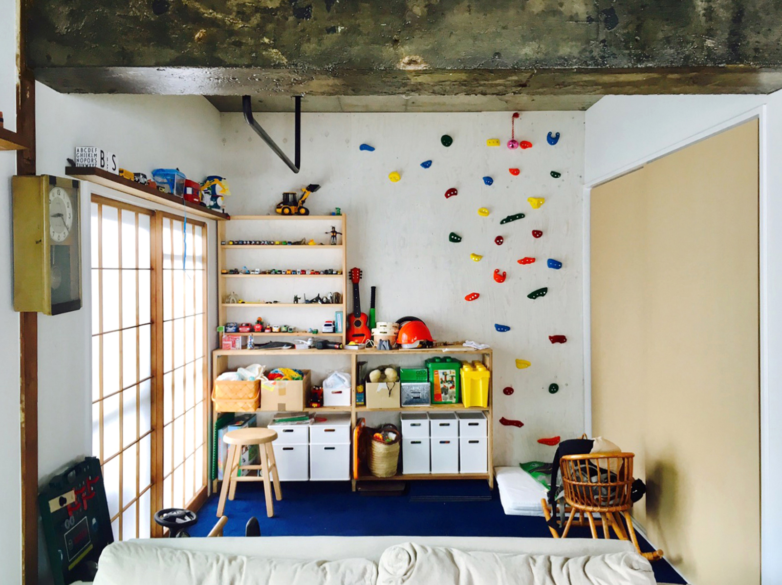 オーダーフラッシュドア MDF DW-DR010-03-G191 引き戸として使った事例