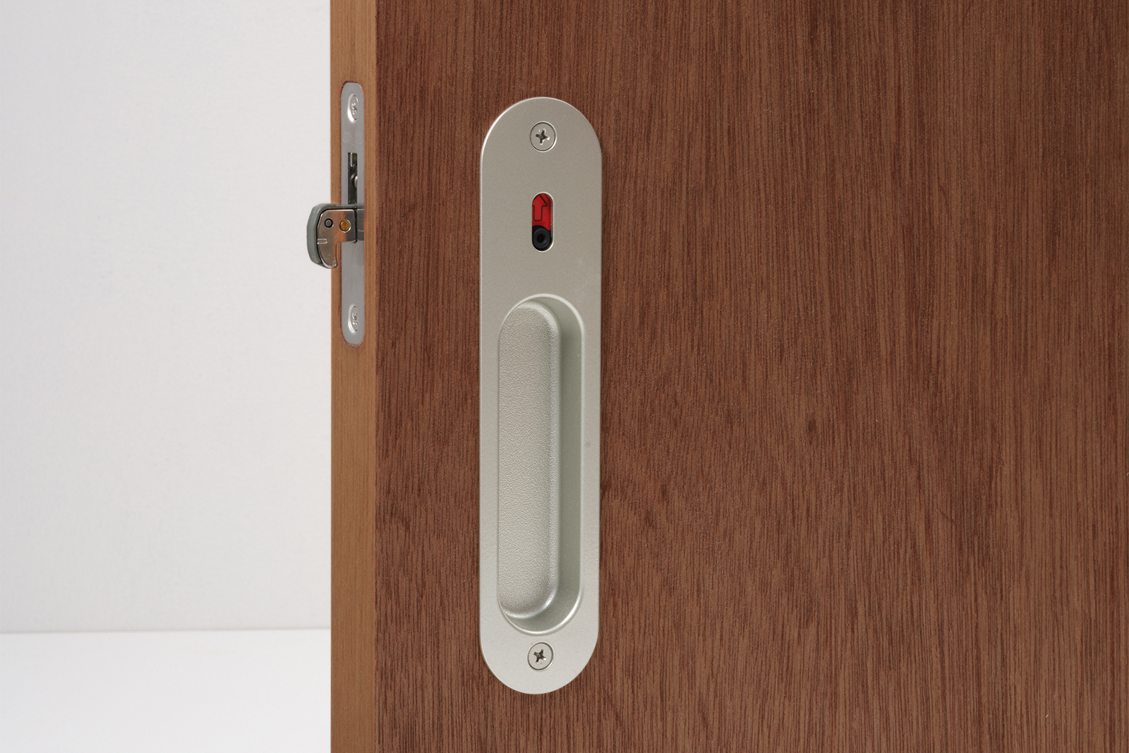 木製ユニットドア 片引き戸 ラワン DW-DR012-05-G191 オプションの表示錠（施錠時）