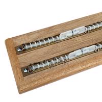 木製カーテンレール ラワン ダブル