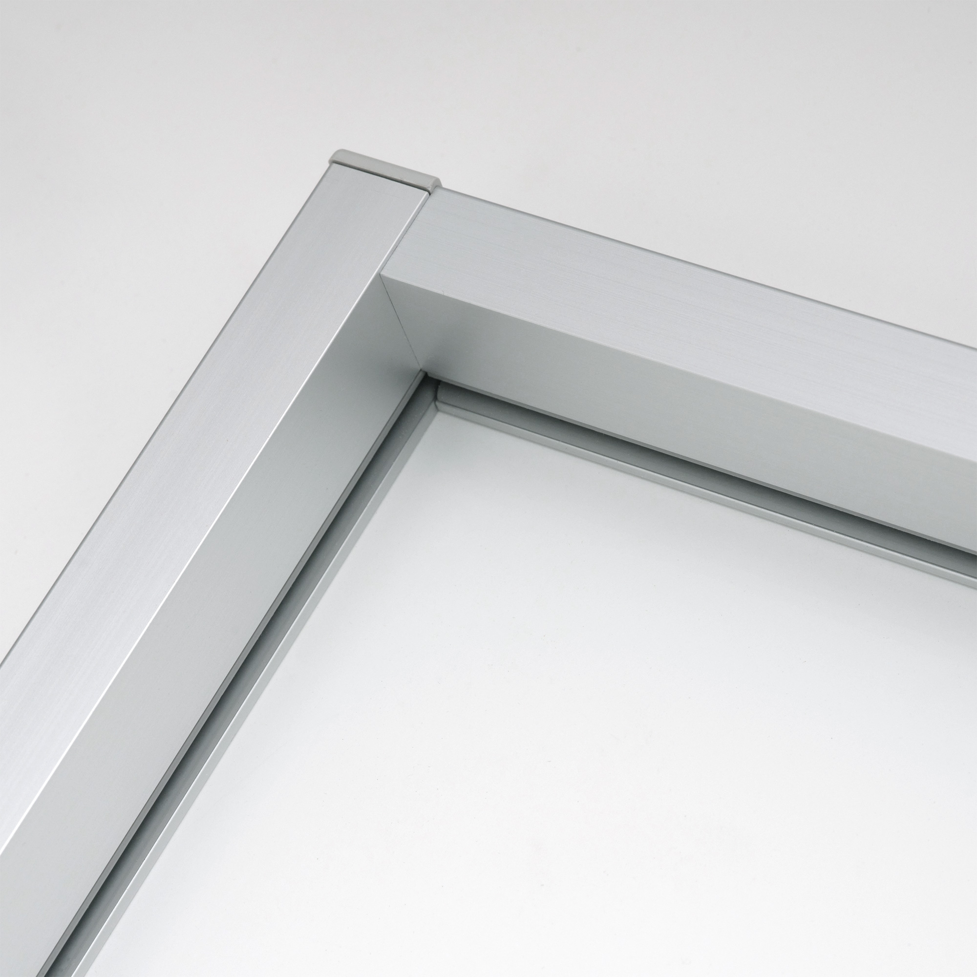 室内アルミサッシ 回転窓＋FIX窓 シルバー 樹脂パネル DW-DR013-20-G201 回転窓の面材（表）