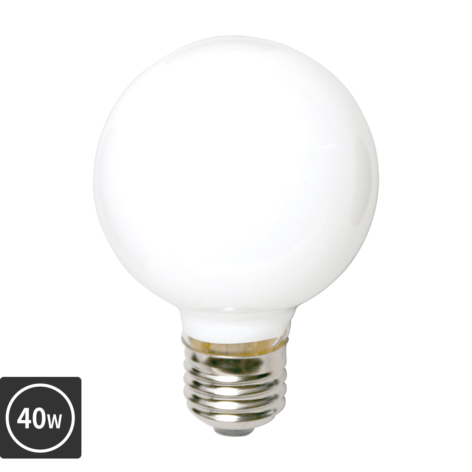 白熱ボール電球 白熱ホワイトボール70(E26)40W