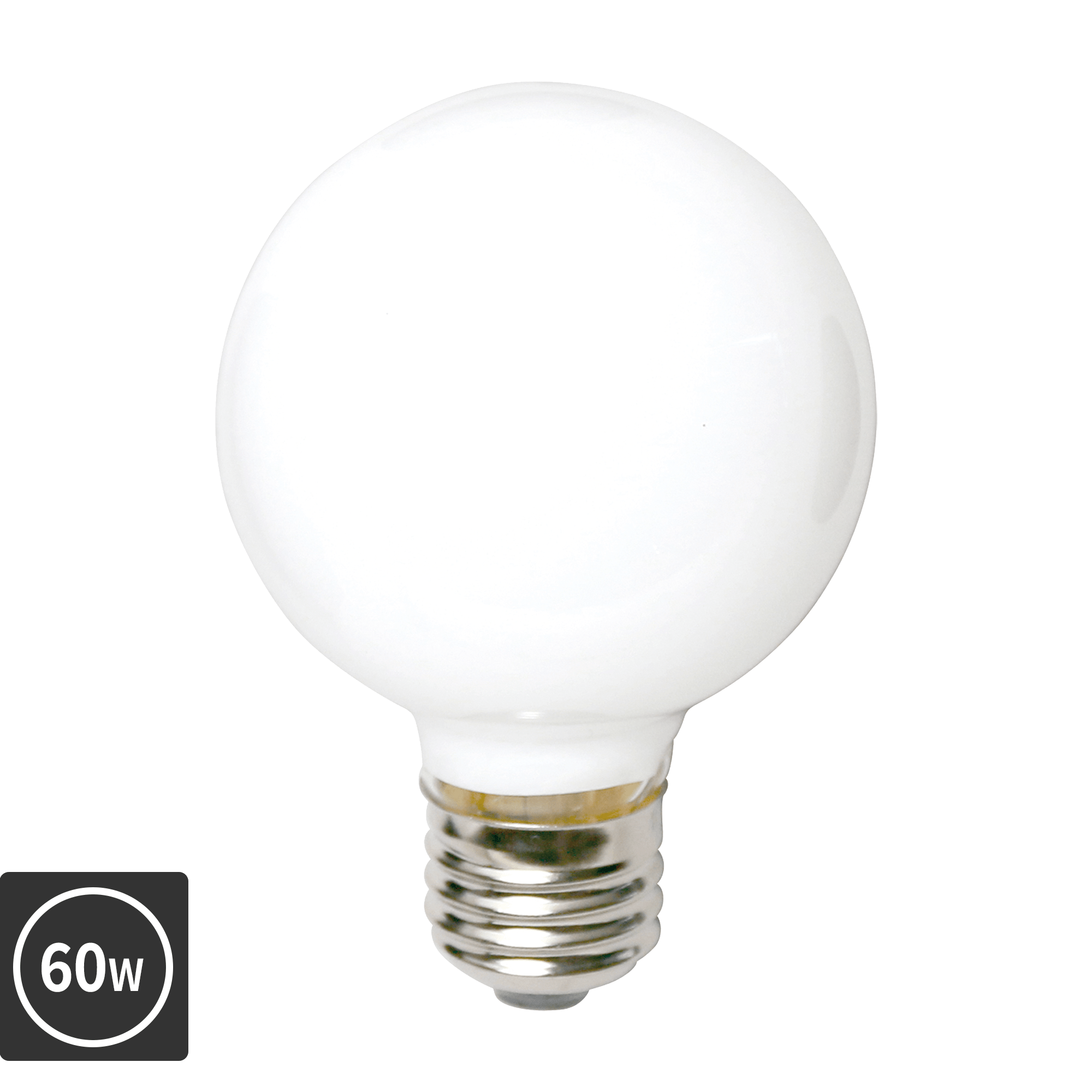 白熱ボール電球 白熱ホワイトボール70(E26)60W